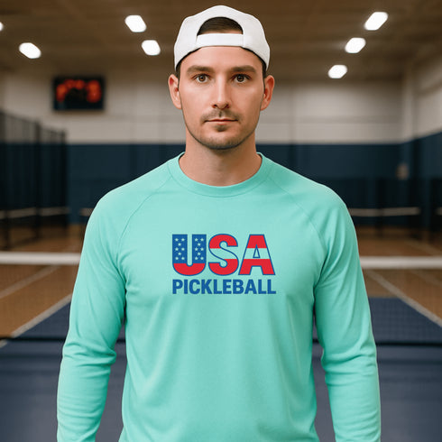 USA Pickleball Performance Shirt – Short Sleeve, Long Sleeve & Hoodie